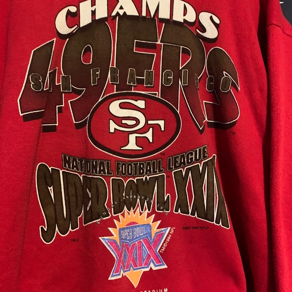 Vintage 1995 San Francisco 49ers Superbowl Champions Crewneck - Picture 3 of 5